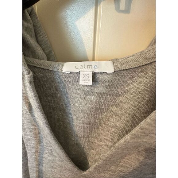 NWOT Calme Johnny Was Easy Gray Pullover Women’s Hoodie Sweater Size XS - Picture 2 of 7